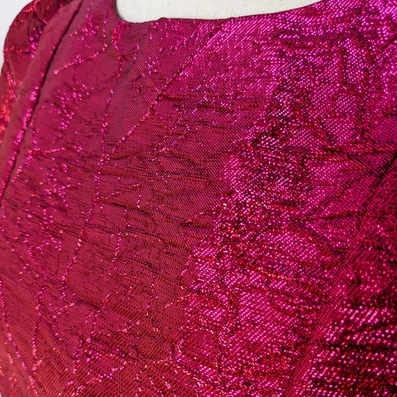 NWT Storia Crinkle Iridescent Open Back Mini Dress - Picture 6 of 8